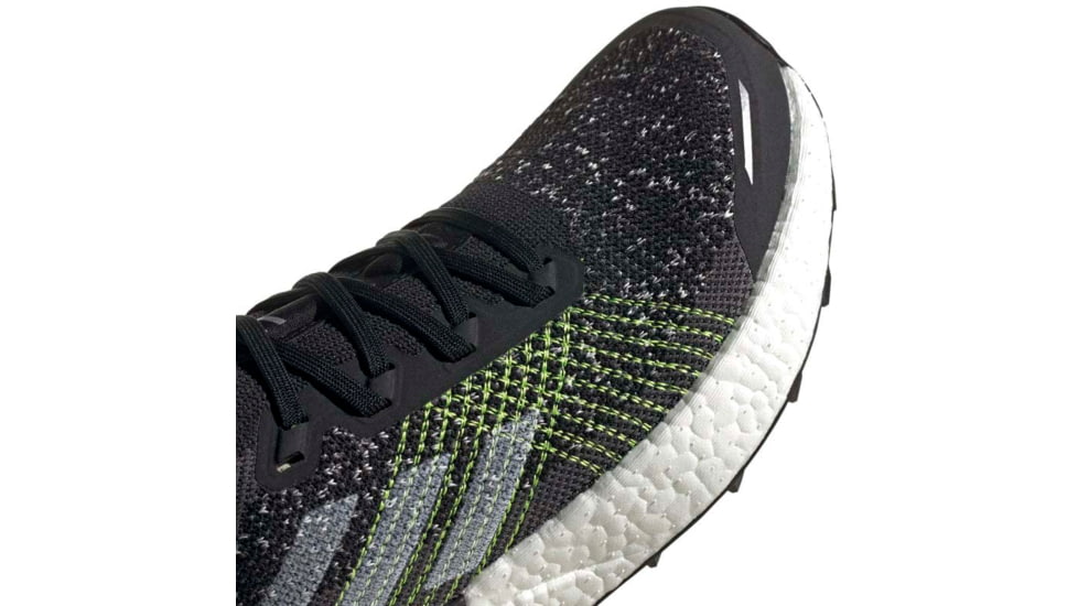 Adidas Terrex Two Ultra Primeblue Trail Running Shoes - Men's, Core Black/Ftwr White/Solar Yellow, 11, H69066-11