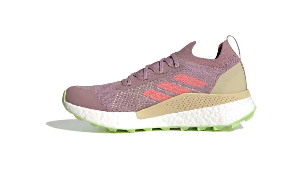 Adidas Terrex Two Ultra Primeblue Trail Running Shoes - Womens, Magic Mauve/Acid Red/Pulse Lime, 8.5, H03210-8.5