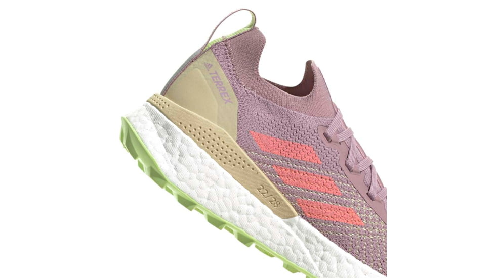 Adidas Terrex Two Ultra Primeblue Trail Running Shoes - Womens, Magic Mauve/Acid Red/Pulse Lime, 8.5, H03210-8.5