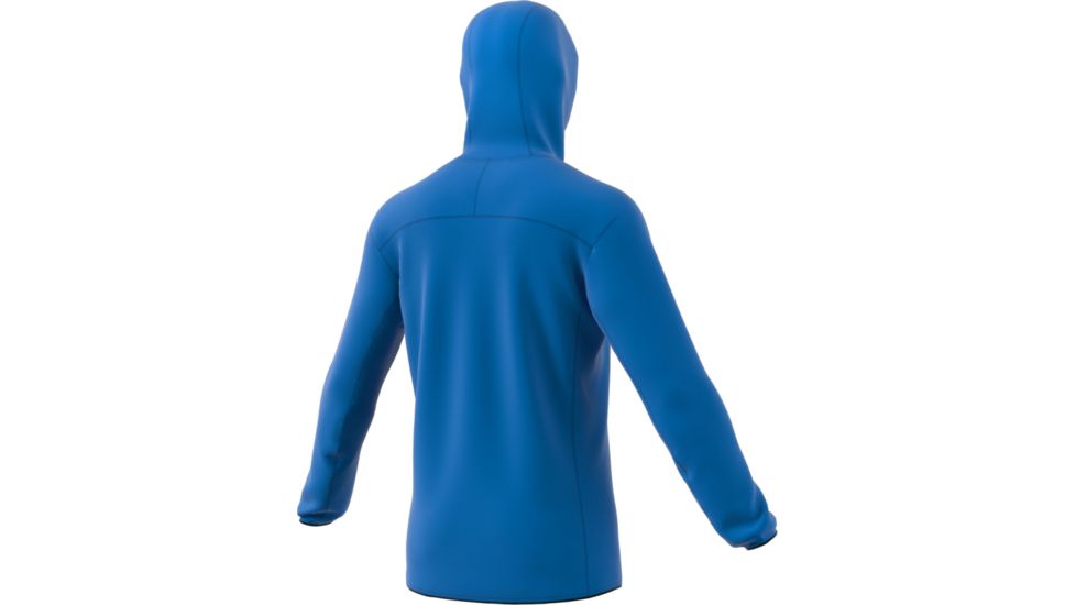 Adidas Terrex Tracerocker Hooded Fleece Jacket - Men's, Shock Blue, CY8715-DEMO