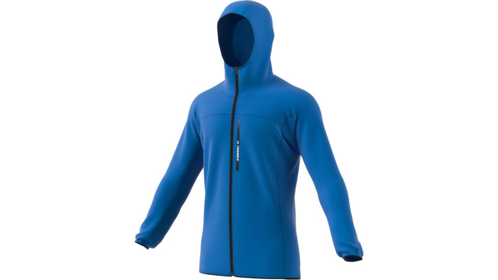 Adidas Terrex Tracerocker Hooded Fleece Jacket - Men's, Shock Blue, CY8715-DEMO