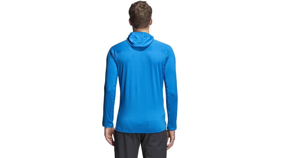 Adidas Terrex Tracerocker Hooded Fleece Jacket - Men's, Shock Blue, Small, CY8715-S-420