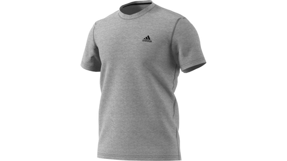 Adidas Terrex Ultimate Short Sleeve Tee - Men's-Medium Grey Heather-Large