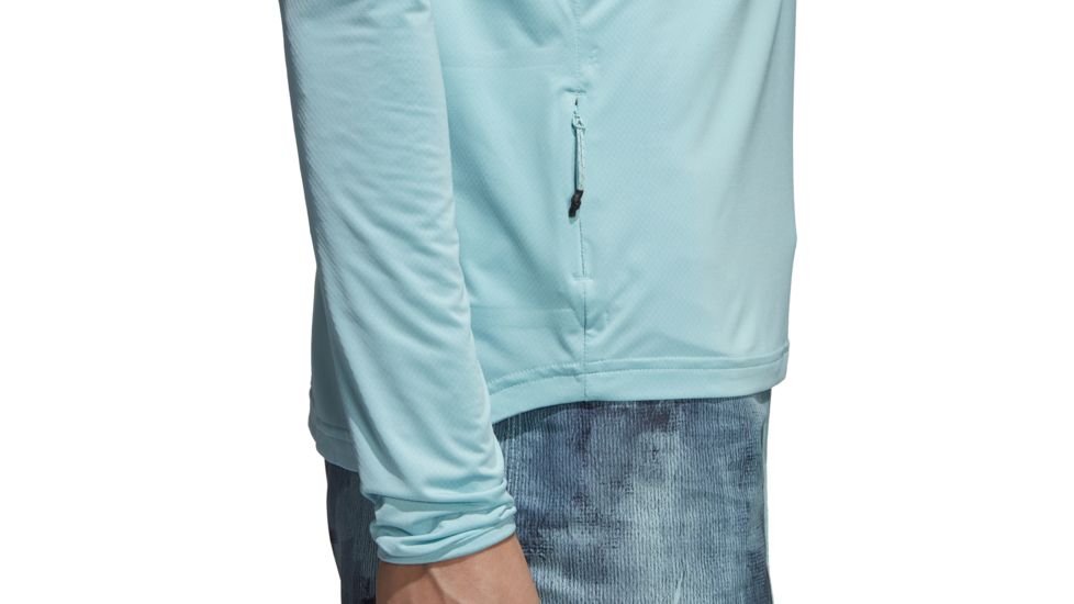 Adidas Terrex Voyager Parley Women's Hoodie, Blue Spirit, Large, CG2452-L