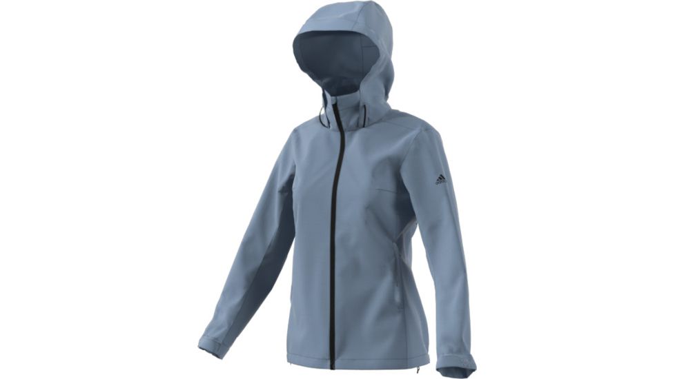 Adidas Terrex Wandertag Rain Jackets - Women's, Raw Grey, CV7052-DEMO