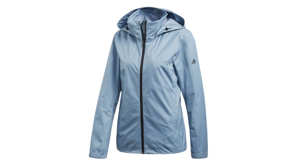 Adidas Terrex Wandertag Rain Jacket - Women's, Raw Grey, Medium, CV7052-M-020