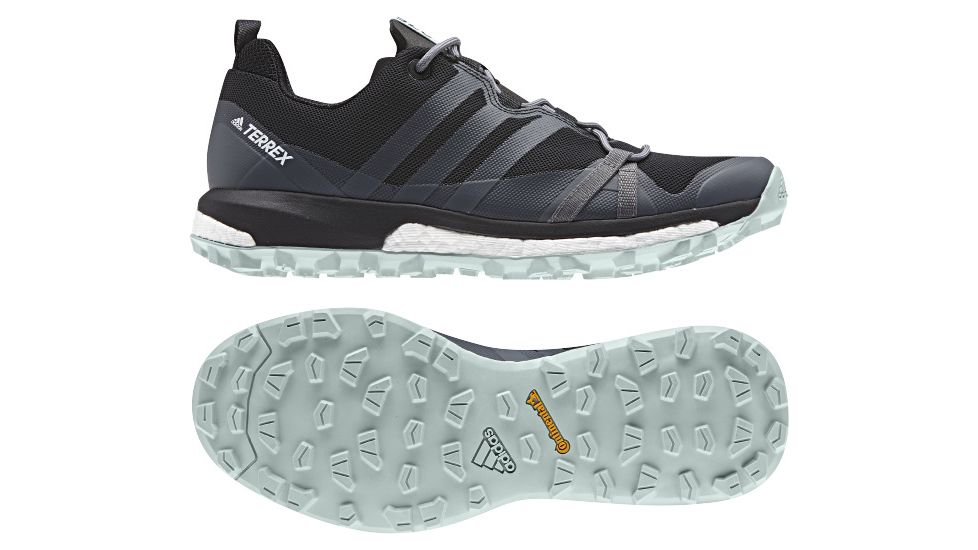 Adidas Terrex Women's Terrex Agravic Trailrunning Shoes, Black/Grey Three/Ash Green, 6.5 US, CQ1731-6.5