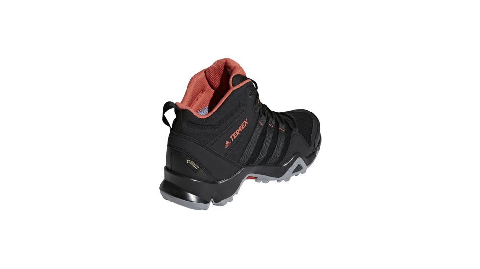 Adidas Terrex Women's Terrex AX2R Mid GTX Hiking Shoes, Black/Black/Trace Scarlet, 5 US, CM7661-5