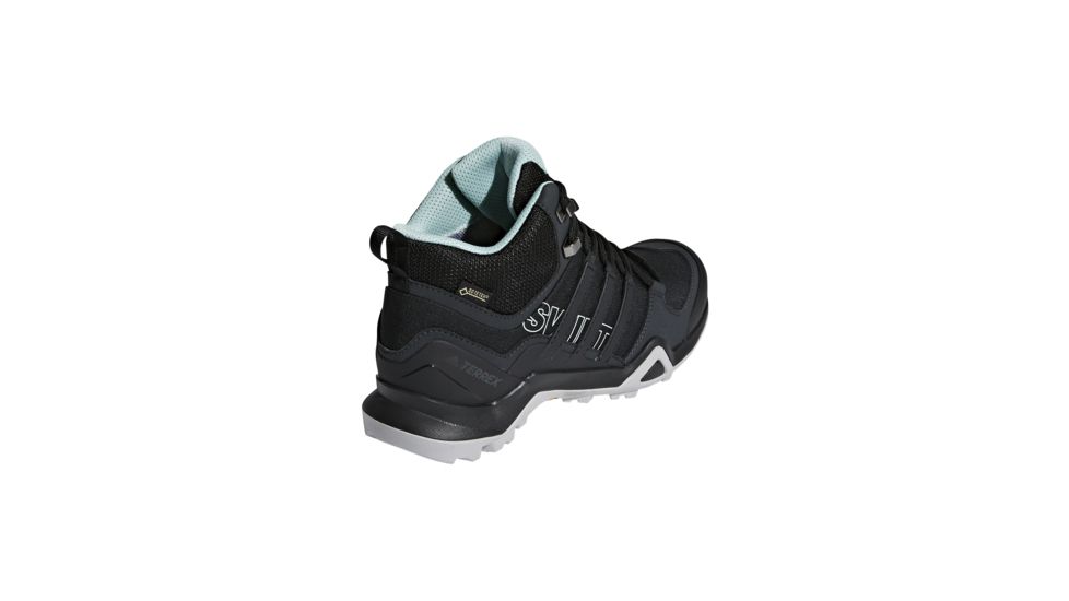 Adidas Terrex Women's Terrex Swift R2 Mid GTX Hiking Shoes, Black/Black/Ash Green, 5 US, CM7651-5