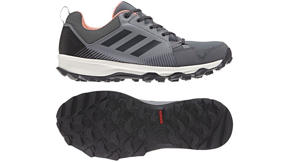 Adidas Terrex Women's Terrex Tracerocker GTX Trailrunning Shoes, Grey Three/Carbon/Chalk Coral, 5 US, DB0350-5