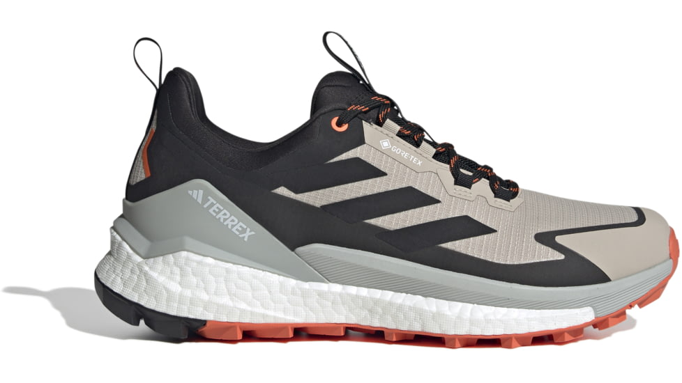 Adidas Terrex 2.0 Free Hiker Low GORE-TEX Hiking Shoes - Mens, Wonder Beige/Core Black/Semi Impact Orange, 11 US, IG5459-11