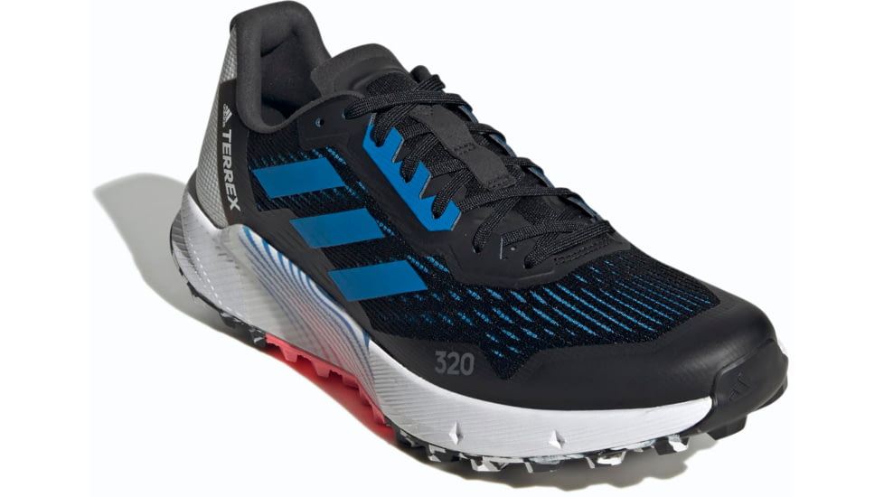 Adidas Terrex Agravic Flow 2 Trail Running Shoes - Mens, Core Black/Blue Rush/Turbo, 10.5, GZ8888-10-5