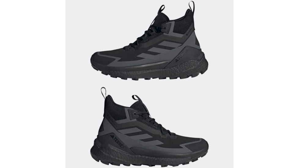 Adidas Terrex Free Hiker GORE-TEX Hiking Shoes 2.0 - Mens, Black/Grey Six/Grey Three, 10,5US, HQ8383-10-5
