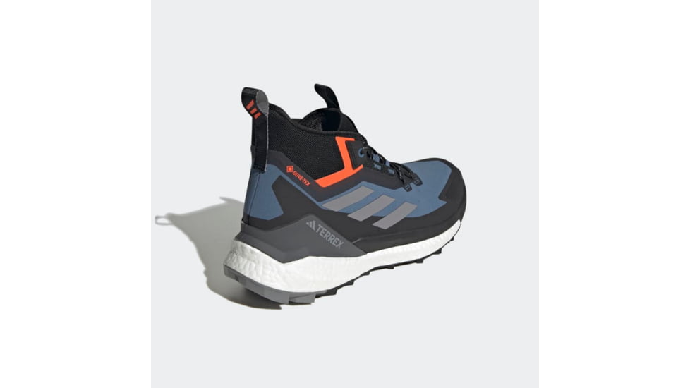 Adidas Terrex Free Hiker GORE-TEX Hiking Shoes 2.0 - Mens, Wonder Steel/Grey Three/Impact Orange, 11US, HQ8382-11