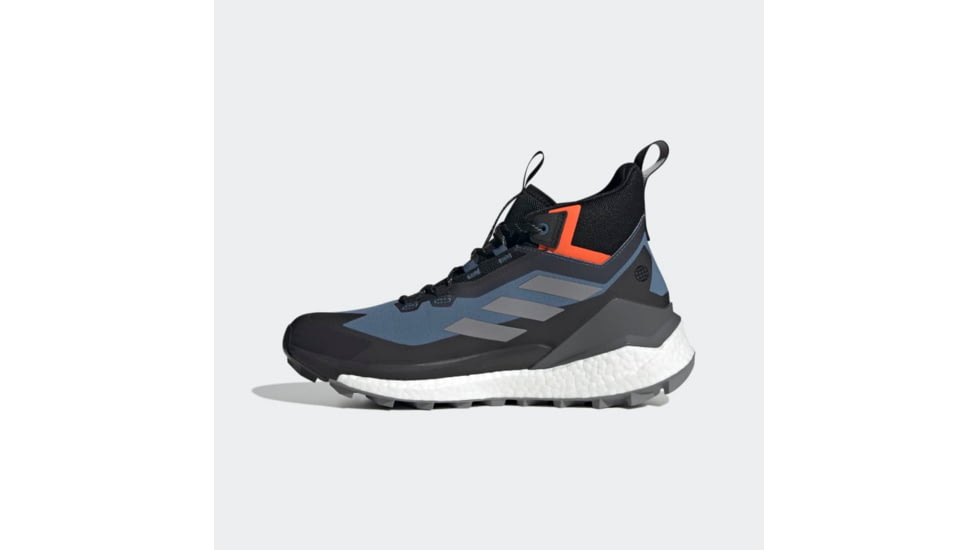 Adidas Terrex Free Hiker GORE-TEX Hiking Shoes 2.0 - Mens, Wonder Steel/Grey Three/Impact Orange, 11US, HQ8382-11