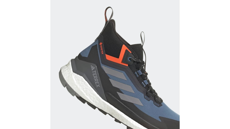 Adidas Terrex Free Hiker GORE-TEX Hiking Shoes 2.0 - Mens, Wonder Steel/Grey Three/Impact Orange, 11US, HQ8382-11
