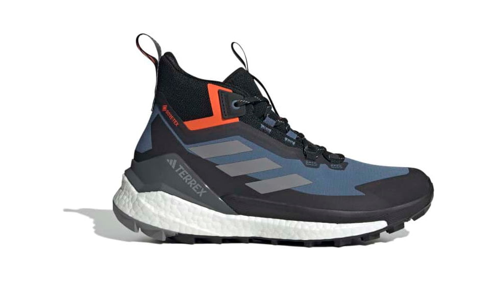 Adidas Terrex Free Hiker GORE-TEX Hiking Shoes 2.0 - Men's, Wonder Steel/Grey Three/Impact Orange, 11US, HQ8382-11