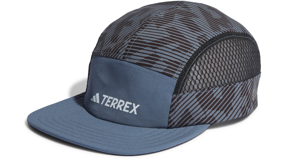 Adidas Terrex Heat Rdy 5 Panel Graphic Cap, Wonder Steel/Black, One Size, HY4322-OSFM