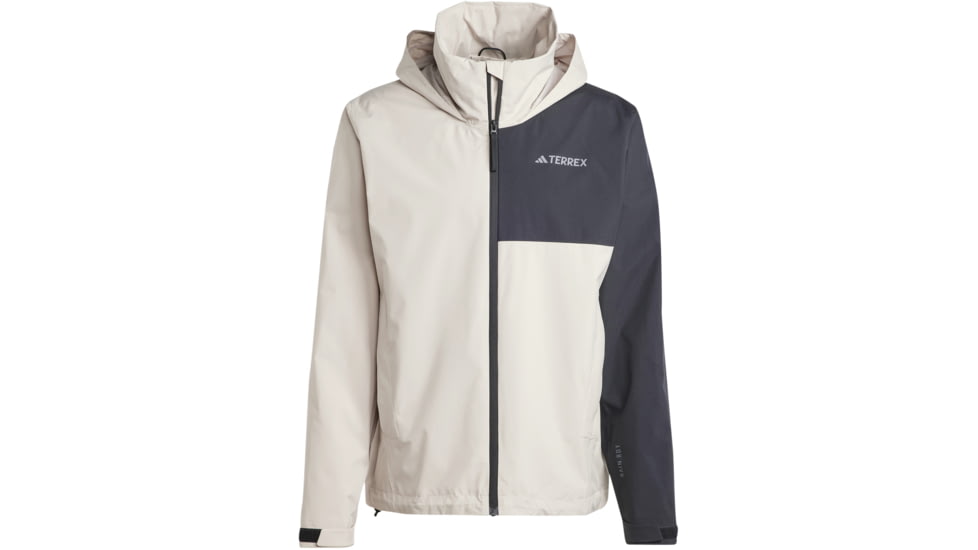 Adidas Terrex Multi Rain Rdy Two-Layer Rain Jacket - Mens, Wonder Beige/Black, Medium, IP3837-M