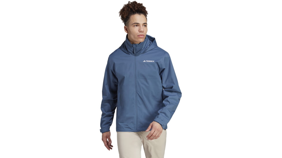 Adidas Terrex Multi Rain Rdy Two-Layer Rain Jacket - Mens, Wonder Steel, Small, IA1823-S