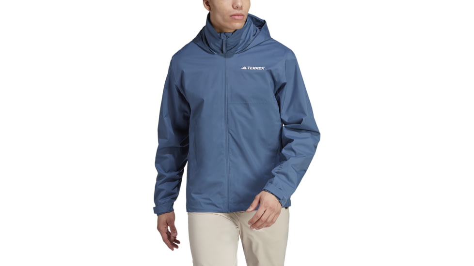 Adidas Terrex Multi Rain Rdy Two-Layer Rain Jacket - Mens, Wonder Steel, Small, IA1823-S