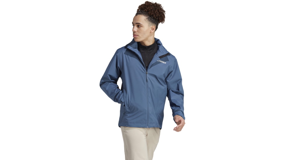 Adidas Terrex Multi Rain Rdy Two-Layer Rain Jacket - Mens, Wonder Steel, Small, IA1823-S