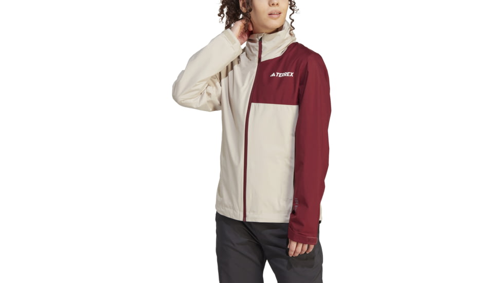 Adidas Terrex Multi Rain Rdy Two-Layer Rain Jacket - Womens, Wonder Beige/Shadow Red, Medium, IP3839-M
