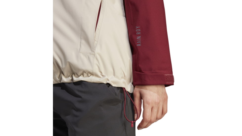 Adidas Terrex Multi Rain Rdy Two-Layer Rain Jacket - Womens, Wonder Beige/Shadow Red, Medium, IP3839-M