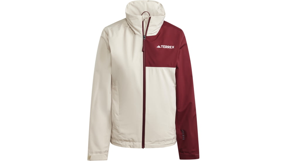Adidas Terrex Multi Rain Rdy Two-Layer Rain Jacket - Womens, Wonder Beige/Shadow Red, Medium, IP3839-M