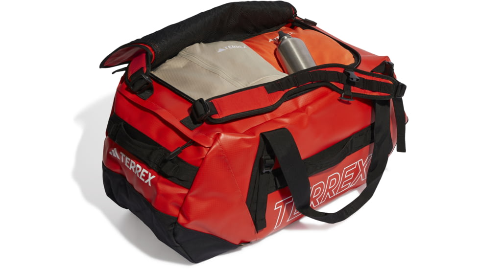 Adidas Terrex Rain Rdy Expedition Duffel Bag, Semi Impact Orange/Black, Large, IC5651-NS