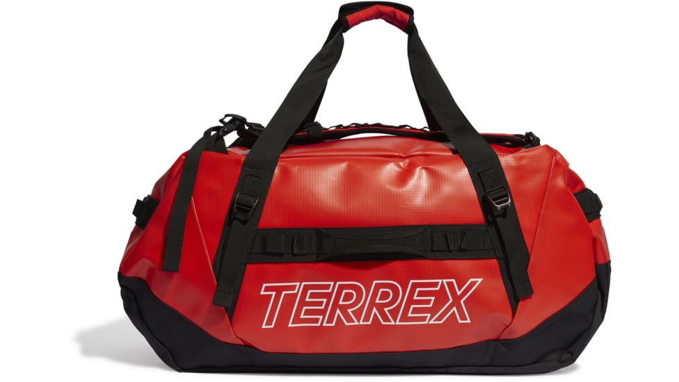 Adidas Terrex Rain Rdy Expedition Duffel Bag, Semi Impact Orange/Black, Large, IC5651-NS