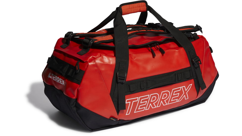 Adidas Terrex Rain Rdy Expedition Duffel Bag, Semi Impact Orange, Medium, IC5648-NS