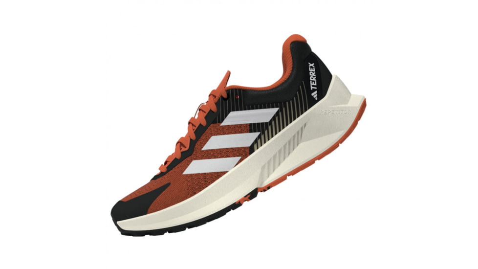 Adidas Terrex Soulstride Flow Trail Running Shoes - Mens, Black/Crystal White/Impact Orange, 10US, HP5564-10