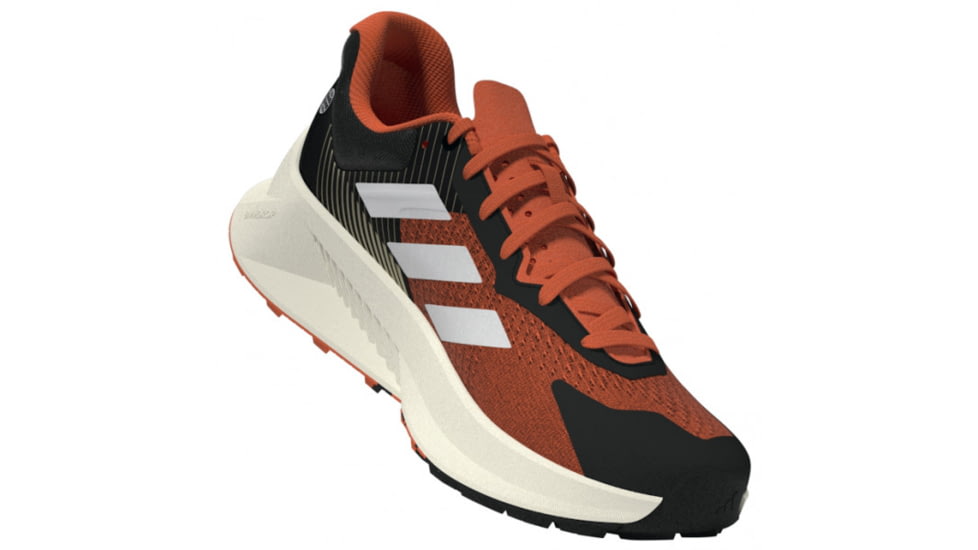 Adidas Terrex Soulstride Flow Trail Running Shoes - Mens, Black/Crystal White/Impact Orange, 10US, HP5564-10