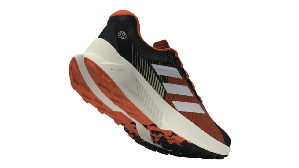Adidas Terrex Soulstride Flow Trail Running Shoes - Mens, Black/Crystal White/Impact Orange, 10US, HP5564-10