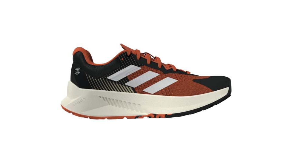 Adidas Terrex Soulstride Flow Trail Running Shoes - Men's, Black/Crystal White/Impact Orange, 10US, HP5564-10