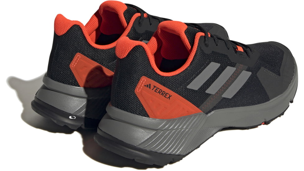 Adidas Terrex Soulstride Trail Running Shoes - Mens, Core Black/Grey Four/Solar Red, 6 US, IF5010-6