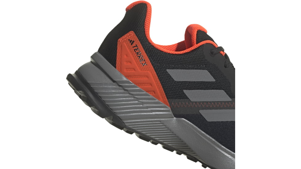 Adidas Terrex Soulstride Trail Running Shoes - Mens, Core Black/Grey Four/Solar Red, 6 US, IF5010-6