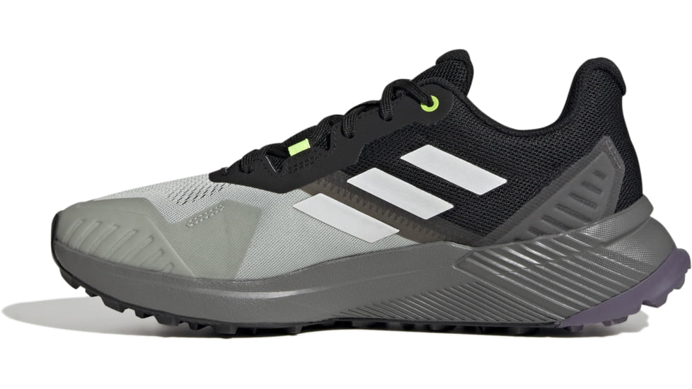 Adidas Terrex Soulstride Trail Running Shoes - Mens, Wonder Silver/Crystal White/Lucid Lemon, 11.5 US, IF5013-11.5