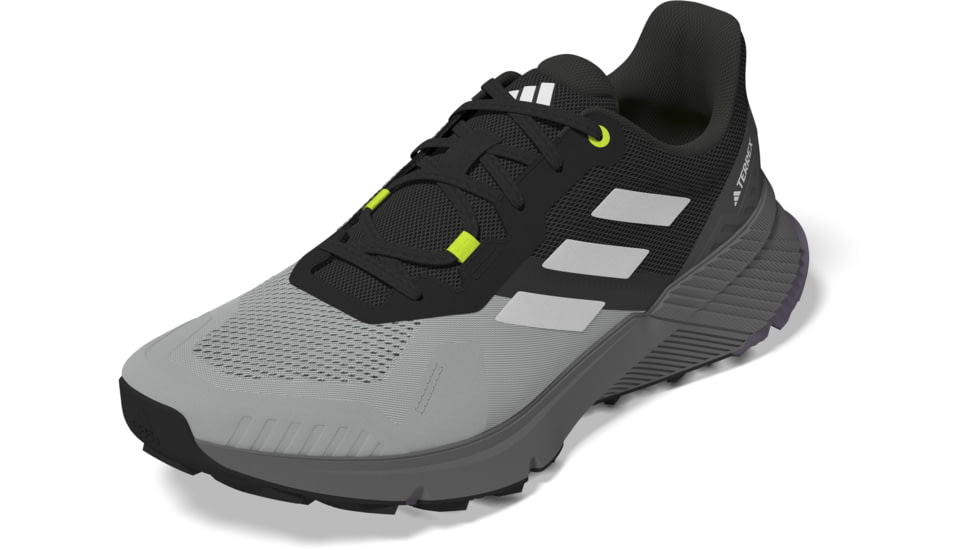 Adidas Terrex Soulstride Trail Running Shoes - Mens, Wonder Silver/Crystal White/Lucid Lemon, 11.5 US, IF5013-11.5