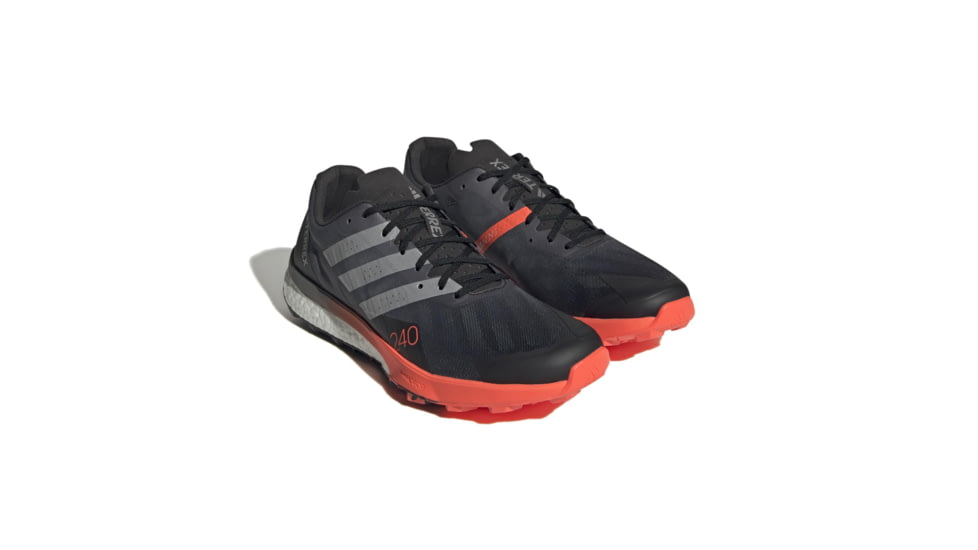Adidas Terrex Speed Ultra Trail Running Shoes - Mens, Black/Matte Silver/Solar Red, 13US, HR1119-13