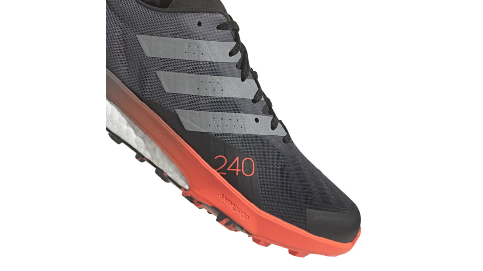 Adidas Terrex Speed Ultra Trail Running Shoes - Mens, Black/Matte Silver/Solar Red, 13US, HR1119-13