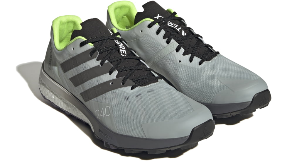 Adidas Terrex Speed Ultra Trail Running Shoes - Mens, Wonder Silver/Grey Four/Lucid Lemon, 9 US, IG9943-9