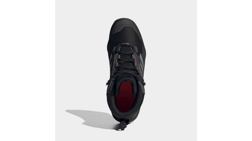Adidas Terrex Swift R3 Mid GORE-TEX Hiking Shoes - Mens, Black/Grey Three/Solar Red, 12US, HR1308-12