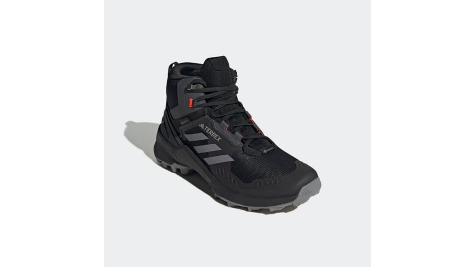 Adidas Terrex Swift R3 Mid GORE-TEX Hiking Shoes - Mens, Black/Grey Three/Solar Red, 12US, HR1308-12