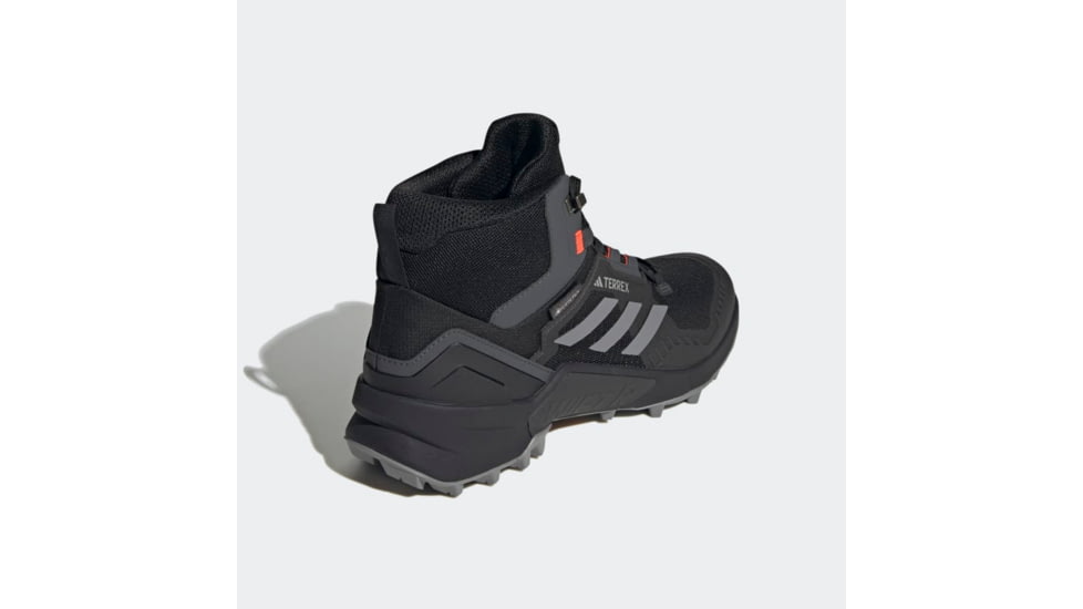 Adidas Terrex Swift R3 Mid GORE-TEX Hiking Shoes - Mens, Black/Grey Three/Solar Red, 12US, HR1308-12