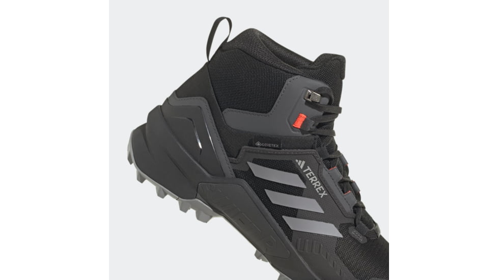 Adidas Terrex Swift R3 Mid GORE-TEX Hiking Shoes - Mens, Black/Grey Three/Solar Red, 12US, HR1308-12