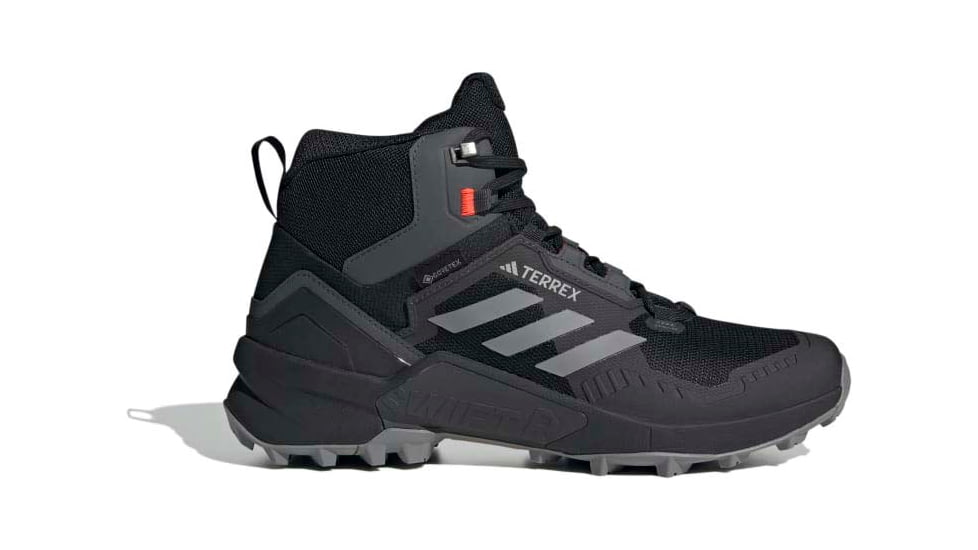 Adidas Terrex Swift R3 Mid GORE-TEX Hiking Shoes - Men's, Black/Grey Three/Solar Red, 12US, HR1308-12