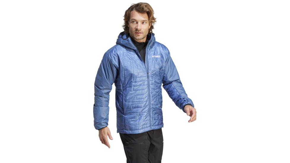 Adidas Terrex Xperior Varilite PrimaLoft Hooded Jacket - Mens, Wonder Steel, Small, IB4232-S