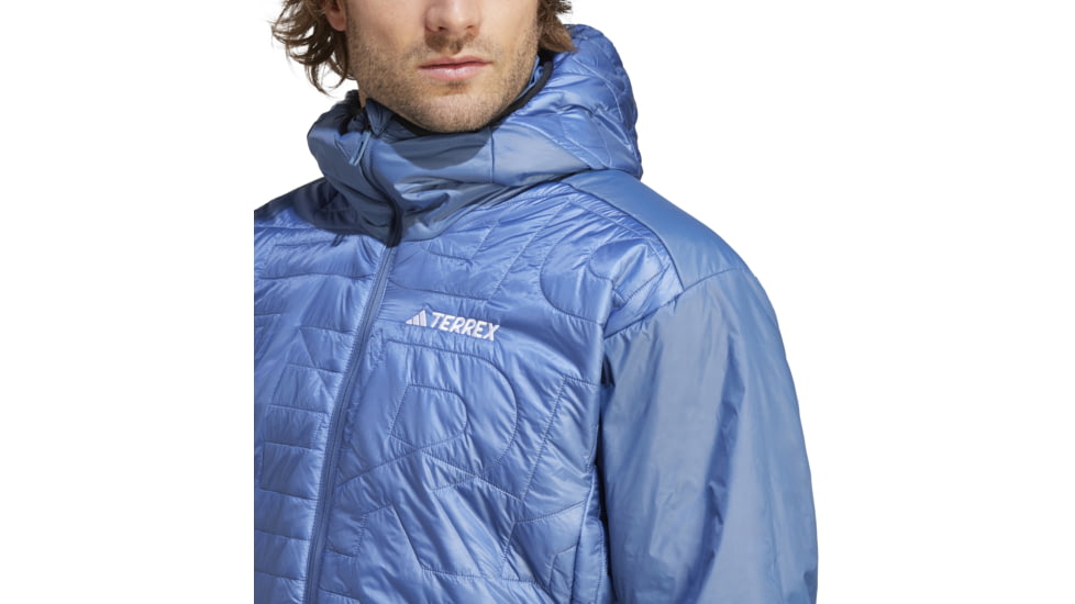 Adidas Terrex Xperior Varilite PrimaLoft Hooded Jacket - Mens, Wonder Steel, Small, IB4232-S